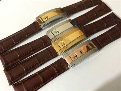 rolex with brown leather strap|best leather strap for rolex.